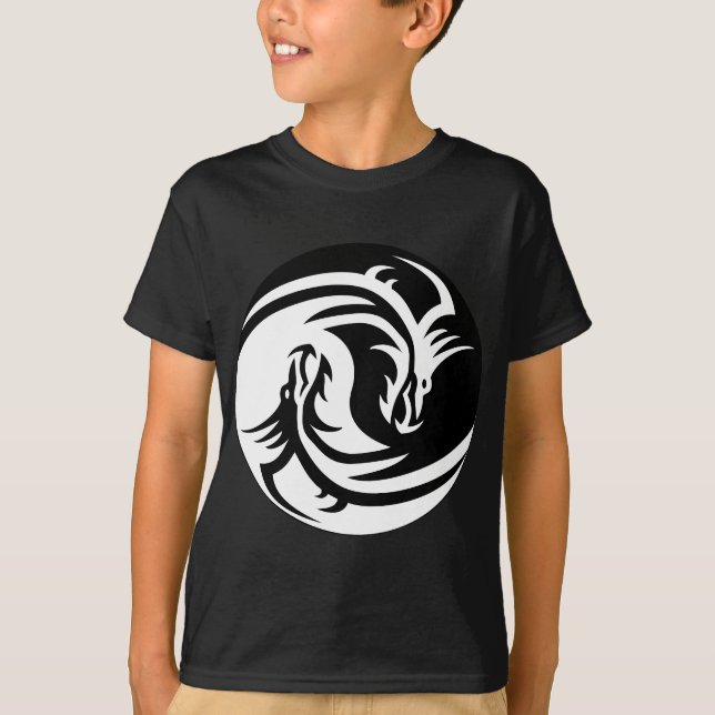 Yin Yang Dragon T-Shirt (Vorderseite)