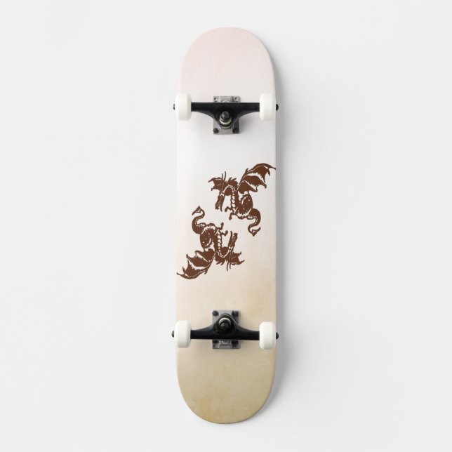Yin Yang Dragons Skateboard (Vorderseite)