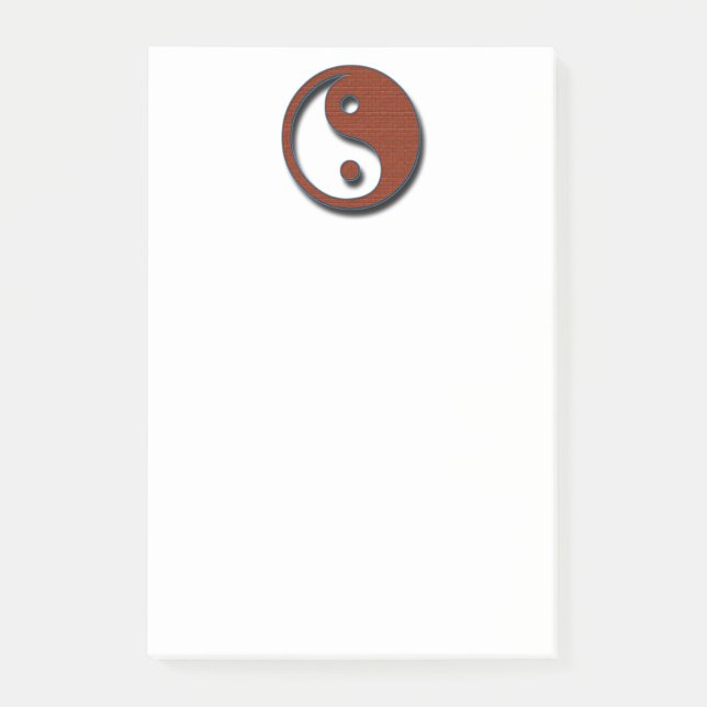 Yin Yang durch Shirley Taylor Post-it Klebezettel (Vorderseite)