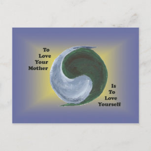 Yin Yang Earth Postkarte