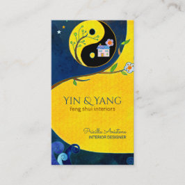 Yin & Yang Feng Shui Interior Business Cards Visitenkarte