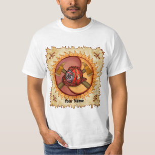 Yin Yang Feuerwehrmann T-Shirt