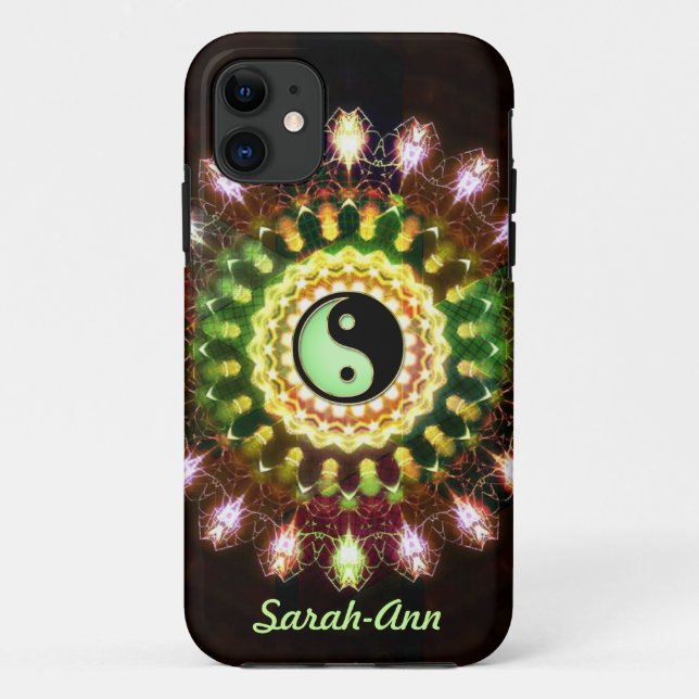 Yin Yang Fireworks Mandala iPhone 5 Covers (Rückseite)