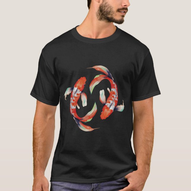 Yin-Yang-Fisch. T-Shirt (Vorderseite)