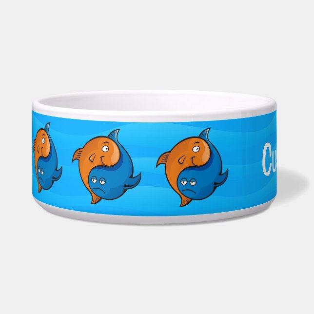 Yin Yang Fish Cartoon Bowl Napf (Links)