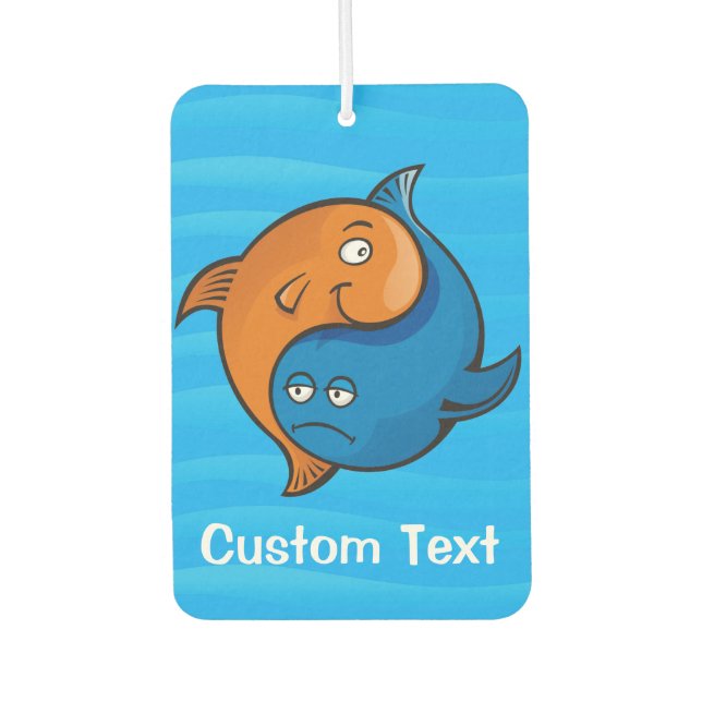 Yin Yang Fish Cartoon Car Air Freshener Autolufterfrischer (Vorderseite)