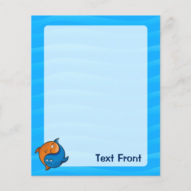 Yin Yang Fish Cartoon Flyer (Vorne)