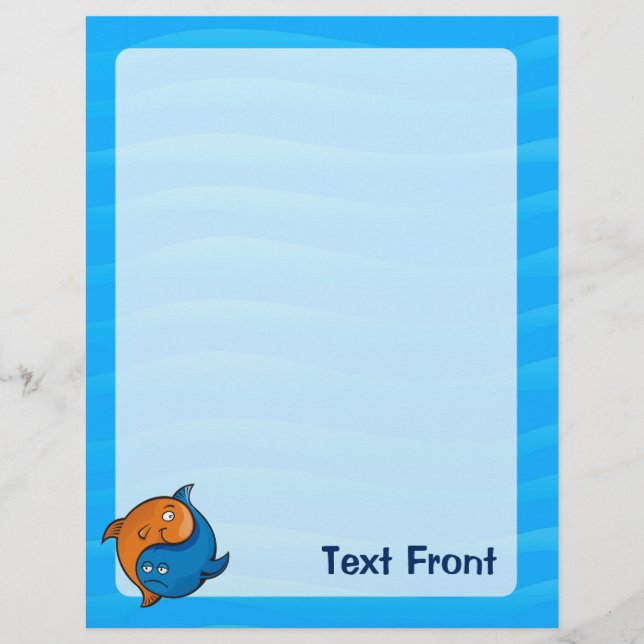 Yin Yang Fish Cartoon Flyer (Vorne)