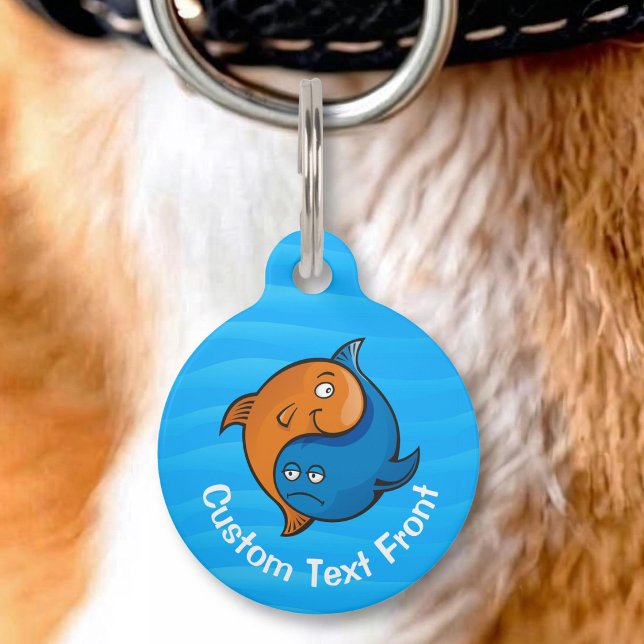 Yin Yang Fish Cartoon Haustiermarke (Von Creator hochgeladen)