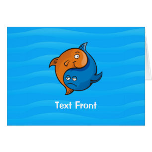 Yin Yang Fish Cartoon Horizontal