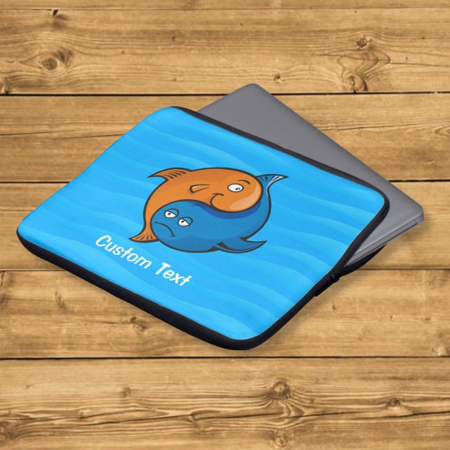 Yin Yang Fish Cartoon Laptopschutzhülle (Von Creator hochgeladen)