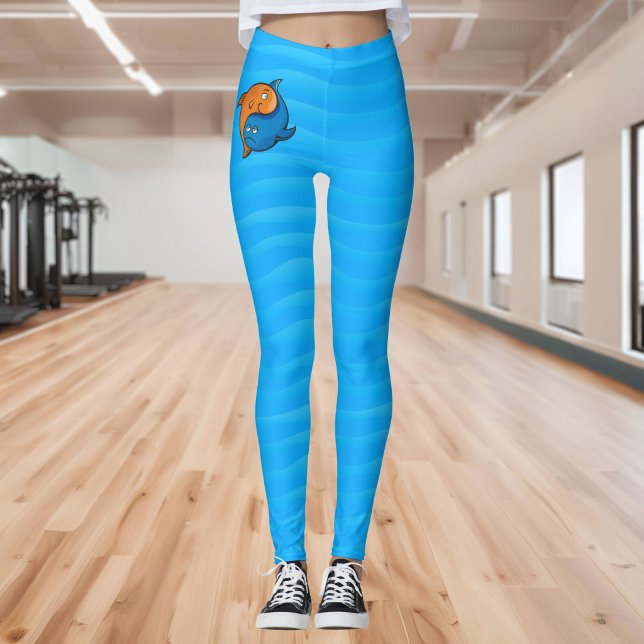 Yin Yang Fish Cartoon Leggings (Von Creator hochgeladen)