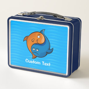 Yin Yang Fish Cartoon Metall Brotdose