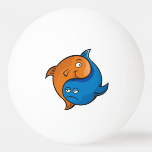 Yin Yang Fish Cartoon Ping-Pong Ball