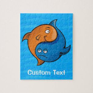 Yin Yang Fish Cartoon Puzzle