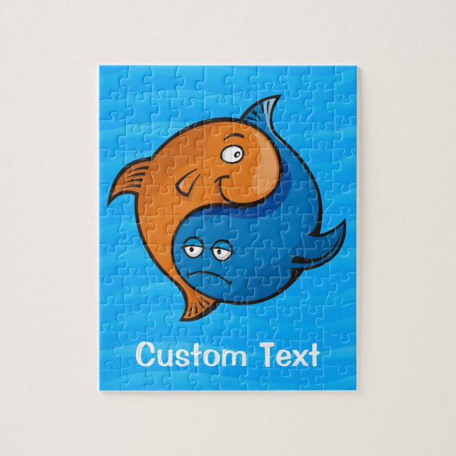 Yin Yang Fish Cartoon Puzzle (Vertikal)