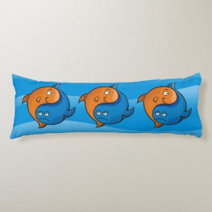 Yin Yang Fish Cartoon Seitenschläferkissen