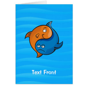 Yin Yang Fish Cartoon Vertikal