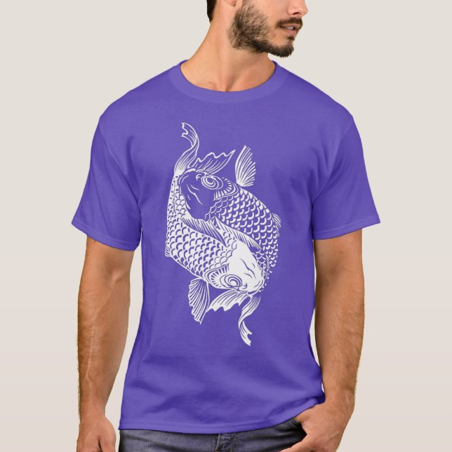 Yin Yang Fish Koi Fish T-Shirt (Vorderseite)