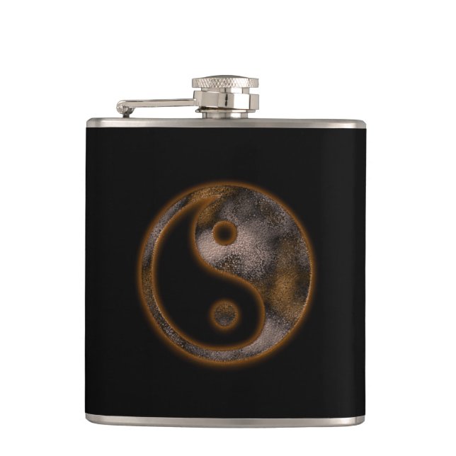 Yin Yang Flachmann (Vorderseite)