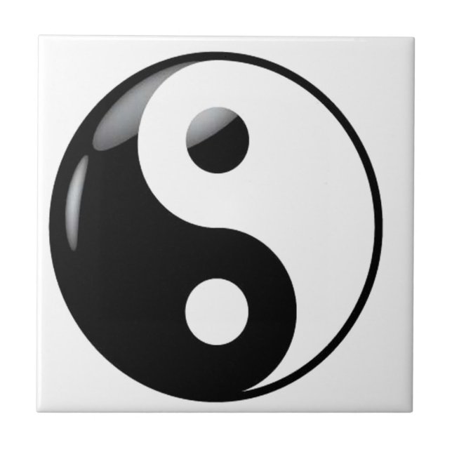 Yin Yang Fliese (Vorderseite)