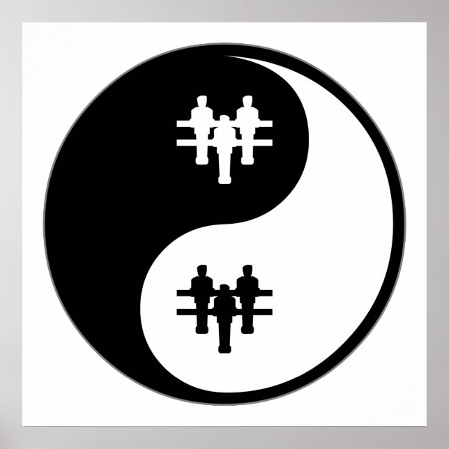 Yin Yang Foosball Poster (Vorne)