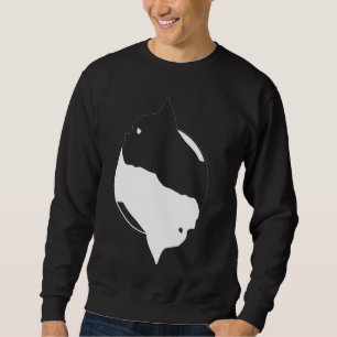 Yin Yang Französische Bulldogge Frenchie Symbol M Sweatshirt