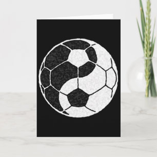 Yin Yang Fußball-Grafik für Männer Frauen Jungen U Karte