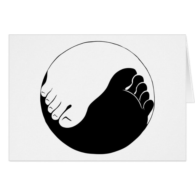 Yin Yang Füße (Vorderseite (Horizontal))