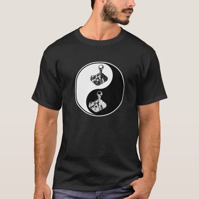 Yin Yang - Gaming Videogames Controller - Buddhist T-Shirt (Vorderseite)