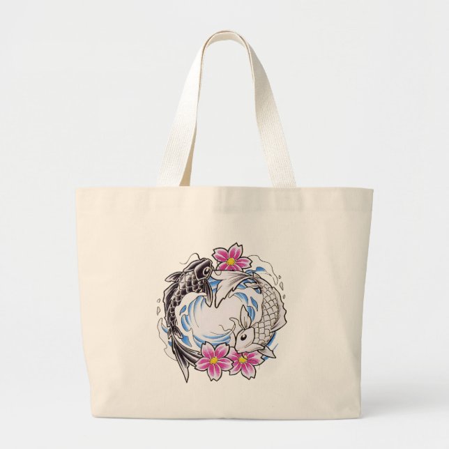 Yin Yang Geschenk Jumbo Stoffbeutel (Vorne)