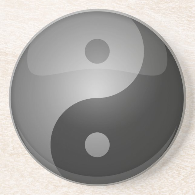 Yin Yang Getränkeuntersetzer (Vorne)