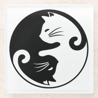 Yin Yang Glasuntersetzer