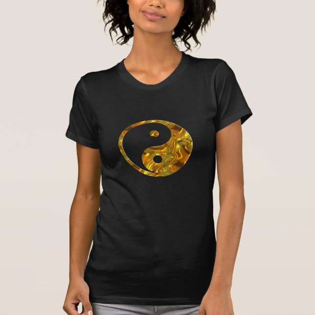 Yin & Yang GOLD T-Shirt (Vorderseite)