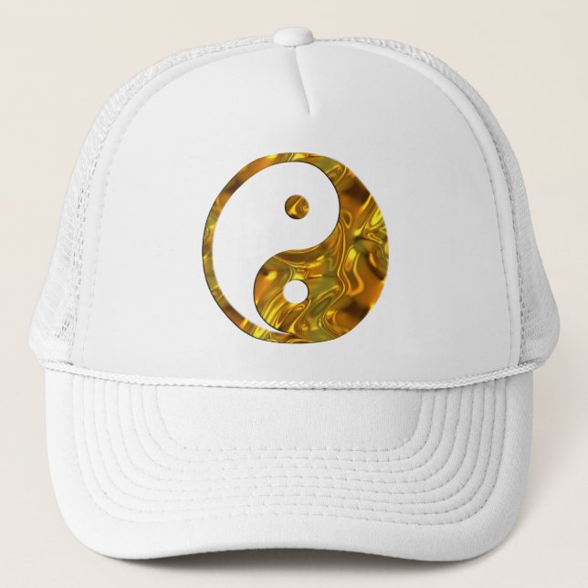 Yin & Yang GOLD Truckerkappe (Vorderseite)
