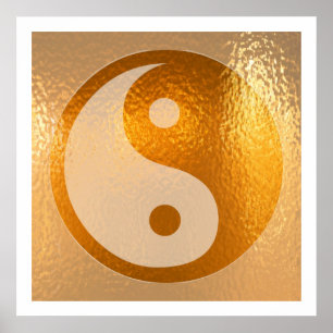 YIN YANG Goldplakat YingYang Poster