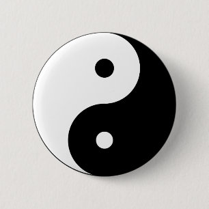 Yin Yang groß Button