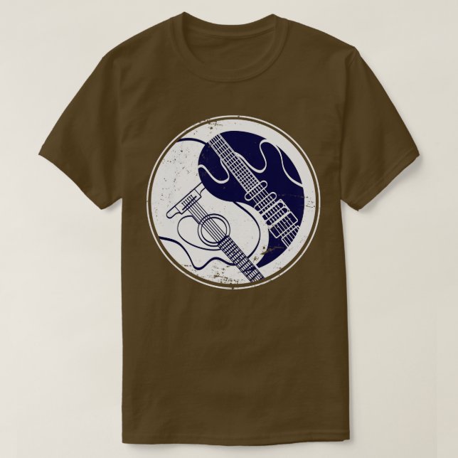 Yin Yang Guitar T-Shirt (Design vorne)