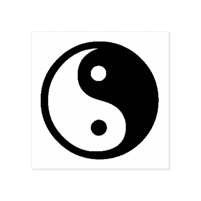 Yin Yang Gummistempel (Prägung)