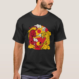 Yin Yang Jahr des Tiger 2022 glücklich chinesisch  T-Shirt