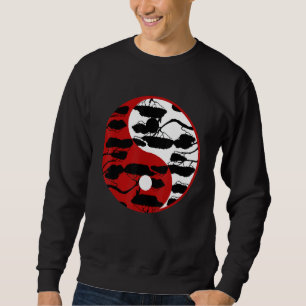 Yin Yang Japanischer Zen Buddhistische Gartenarbei Sweatshirt