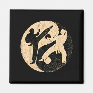 Yin Yang Kampfsport Vintage Karate Taekwondo Magnet