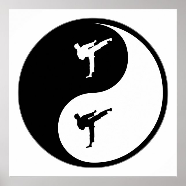 Yin Yang Karate Poster (Vorne)