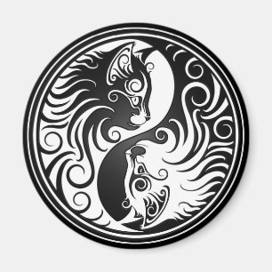 Yin Yang Kätzchen Magnet