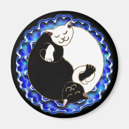 Yin Yang-Kätzchen-Magnet Magnet