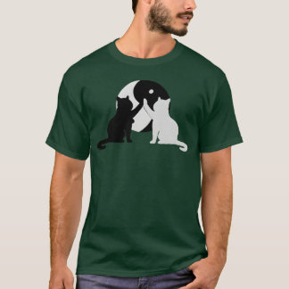 Yin Yang Katze Lustige Katzenliebhaber vintage T-Shirt