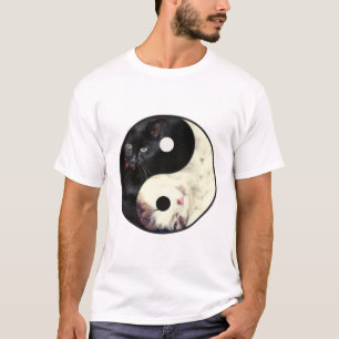 Yin Yang Katzen Mosaik T-Shirt