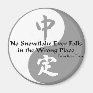 Yin Yang - Keine Schneeflocke Magnet
