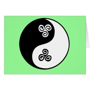 Yin Yang keltische Tri Spirale