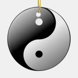 Yin Yang Keramik Ornament